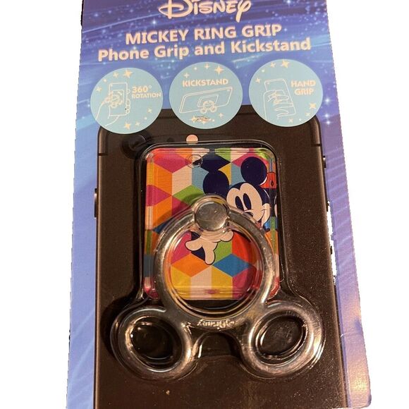 Disney Mickey Mouse Ring Grip-Phone Grip & Kickstand |‎ DSNRG02 | - Picture 1 of 3